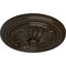 Ekena Millwork Wigan Ceiling Medallion, Hand-Painted Stone Hearth Crackle, 16"OD x 2 1/4"P CM16WGSHC - alternate 4